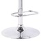 Armen Living London Gray Faux Leather Adjustable Height Swivel Walnut Wood and Chrome Bar Stool LCLOSWBAGRWA - alternate 6